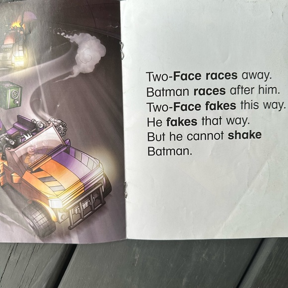 Super heroes- Two-face chase phonics book 6- long a - Picture 5 of 9